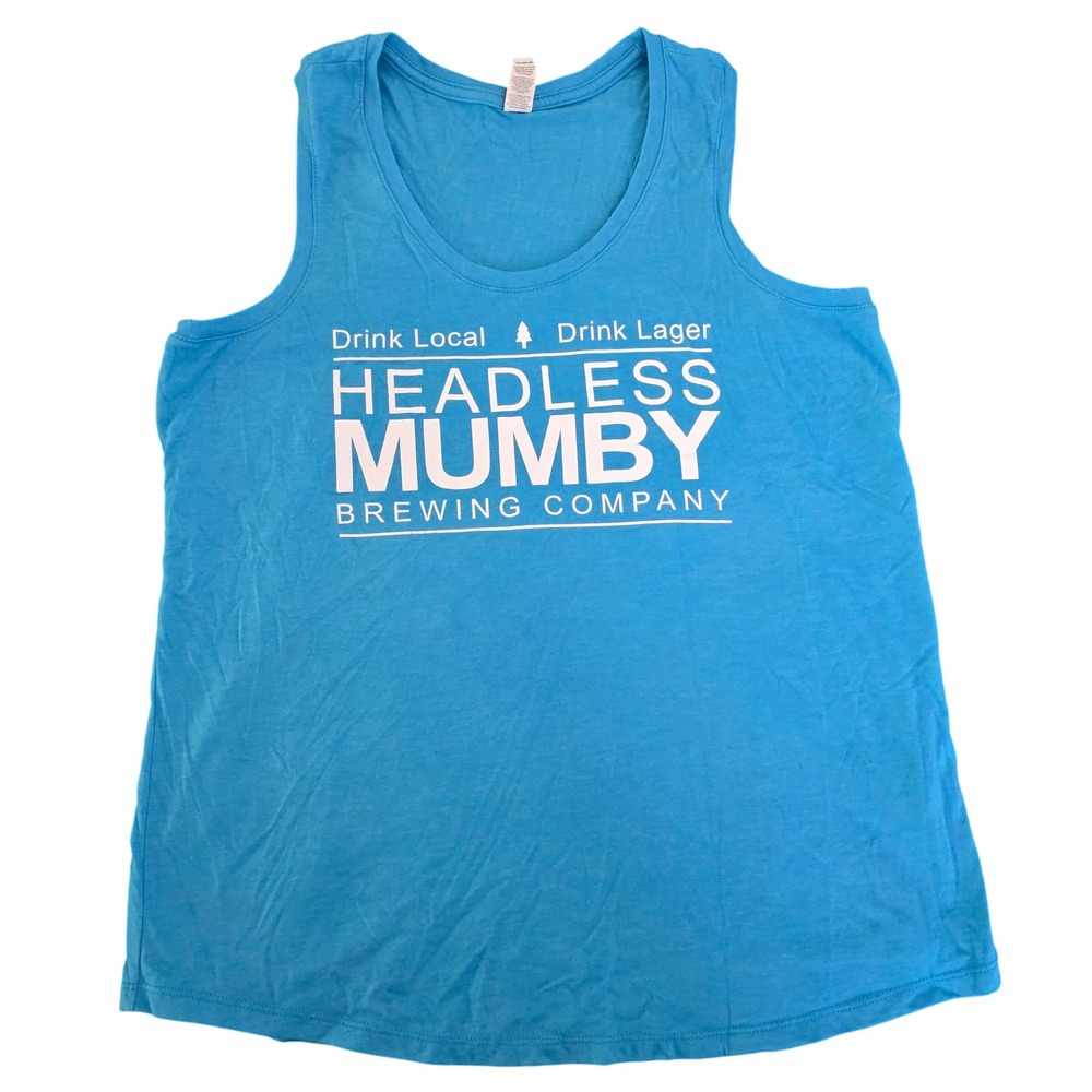 Headless Mumby Brewing‎ Company Olympia WA Tank Top XXL Drink Local Drink Lager